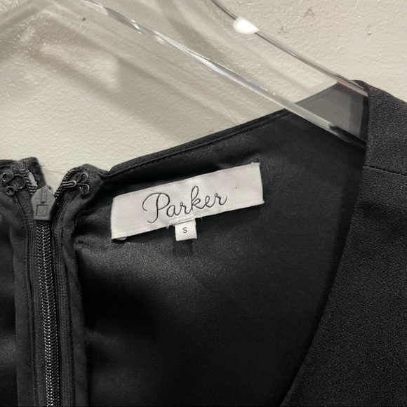 Parker Amor Two-Tone Sleeveless Romper White Black Size Small - Picture 10 of 15